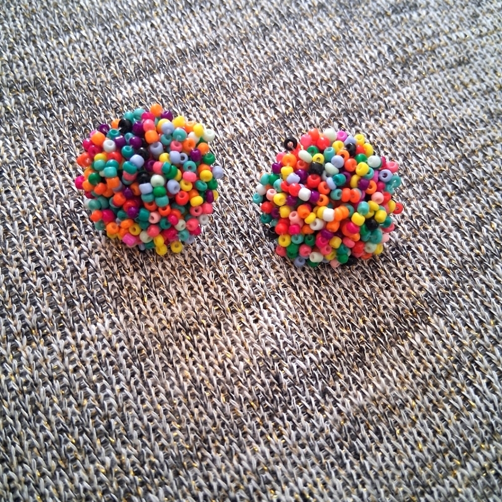 Colorful Beaded  Earrings